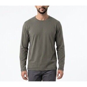 Woolrich Cotton Sweatshirt Mens Size M Long Sleeve Green Crew Neck